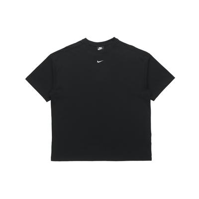 Sportswear Essential Solid Color Logo Print Crew Neck T-Shirt Women Tops Black DC5427-010