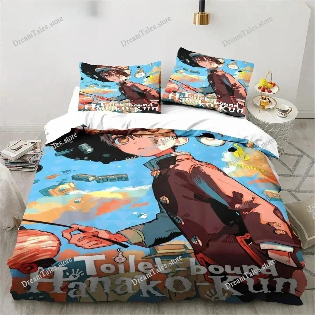 The Amazing World Toilet-Bound Hanako-kun Cartoon Poster Sheets Quilt Covers Bedding Dormitory Sheets Bedding Set Luxury Gift741