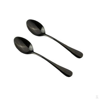 Runde Suppenlöffel aus Edelstahl Tisch-Esslöffel Set von