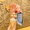 Bear Cream Adorable Ice Cream Stack Keychain Pvc Cartoon Pink Decoration