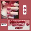 24Pcs Purple Bunny Design Full Coverage Press On Nails Artificial Removable Fake Nail Art Acrylic False Nails Finished