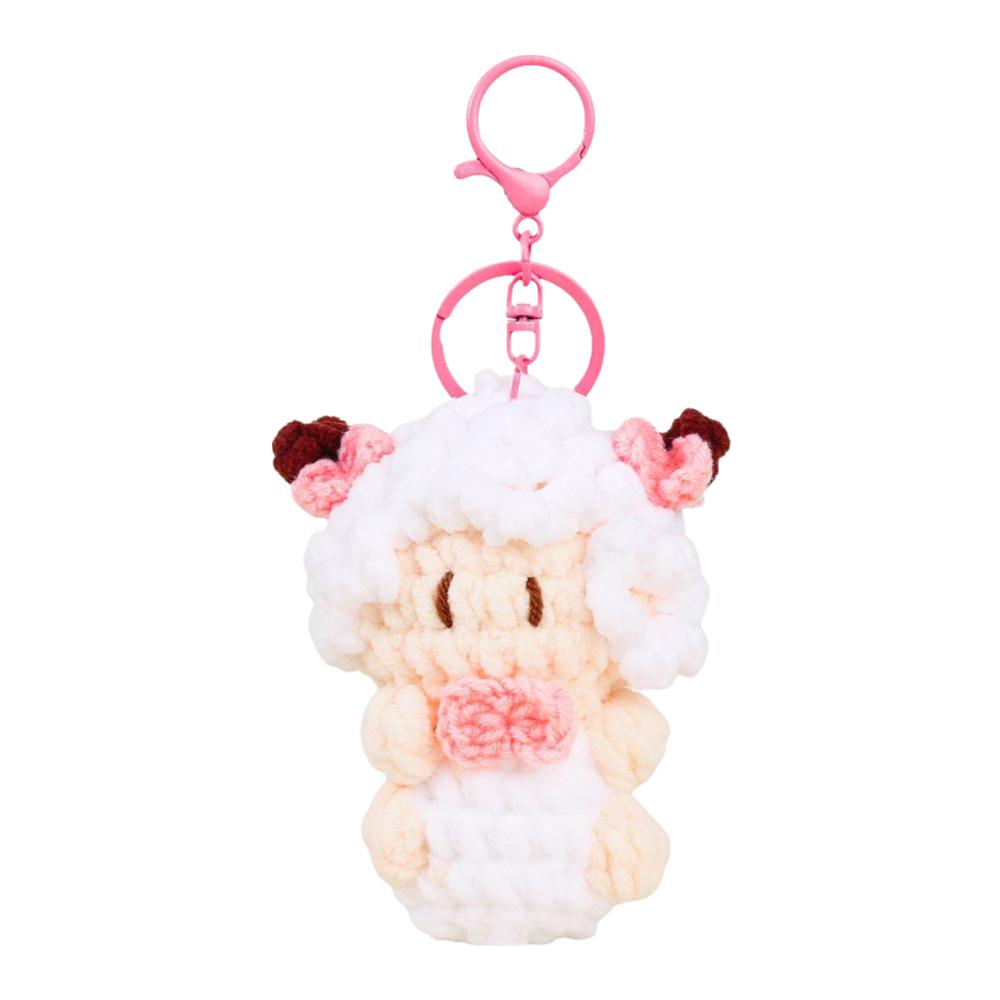 Soft Plush Sheep Keychain Plush Zodiac Sheep Mascot Mascot Doll Lamb Bag Charm New Year Gift