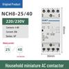Chint Single-Phase AC Contactor NCH8-20/20, 20A, 240V, 2P, DIN Rail Mount