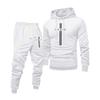 Men's Printed Hooded Sweatshirt And Sweatpants Casual Sports Suit