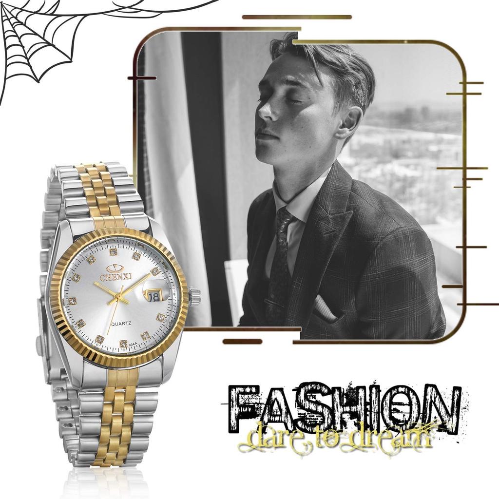 JEWELRYWE Klokker Par Par Populær Rustfritt Stål Analog Vanntett Japansk Quartz Armbåndsur Mote Tilbehør Jubileum Juleaften