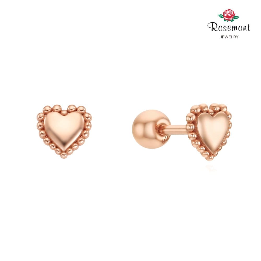 [Rosemont] Silver Heart Piercing (Single) Rc0371