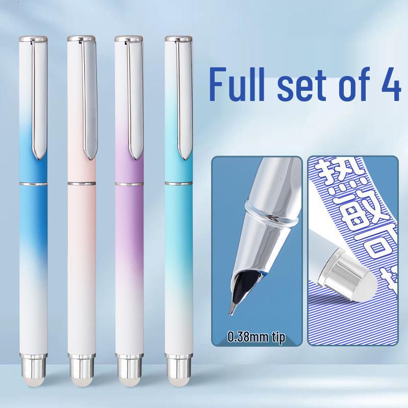Erasable Calligraphy Fountain Pen, Grade 3, with Hidden Nib and Posture Correction, 0.38mm, Replaceable Ink for Kids