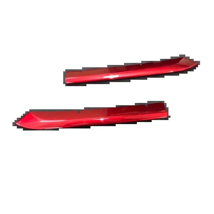 For Mazda CX-3 CX3 2017 2018     Car Styling Cover Trim Head Front Bottom Racing Grid Grill Strip Trim 2PCs