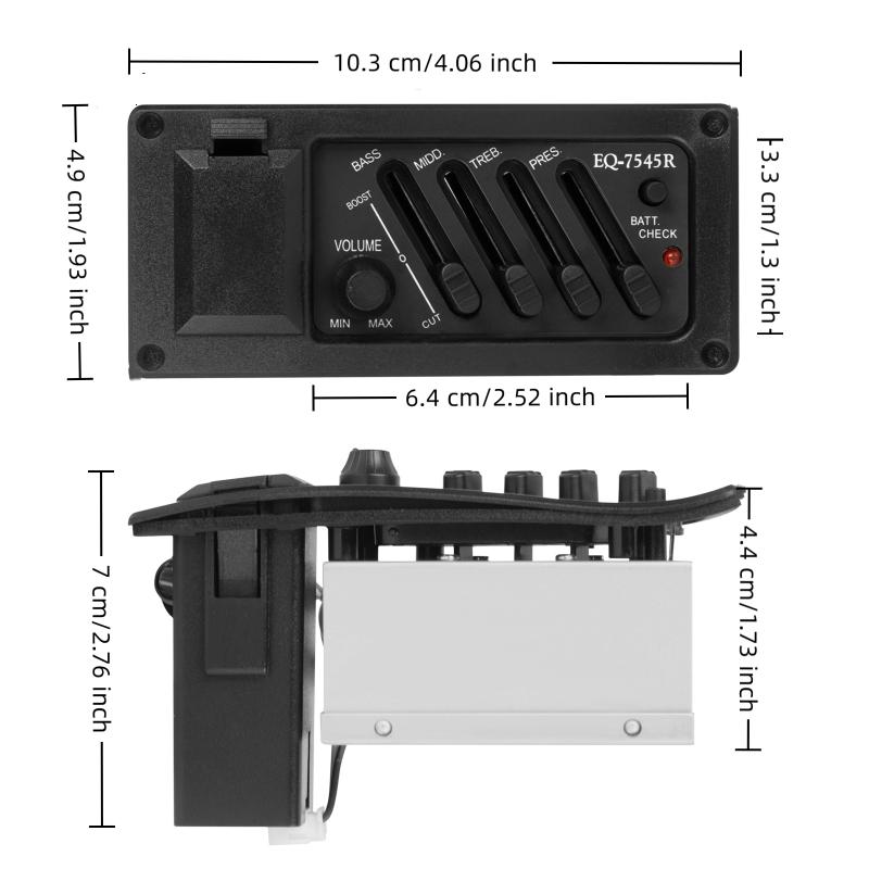 Guitar Pickup Acoustic Guitar Eq Piezo Pickup Acoustic Guitar Pickup Preamp Amplifier Equalizer Tuner For Acoustic Guitars