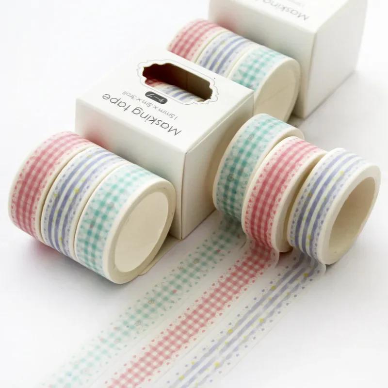 3 Rolls Per Box Landscape Series Decorative Tape Hand Account Collage DIY Decorative Materials Student Gift Decorative Tape
