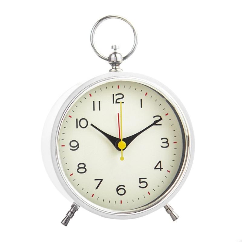 62KD Decorative Classical Alarm Clock with Nightlight for Bedroom Snooze Feature
