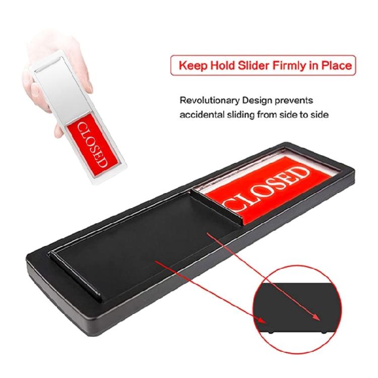 Magnetic Open/Closed Door Sign for Hotels and Offices, Easy Installation