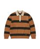Striped Collar Knit Orange