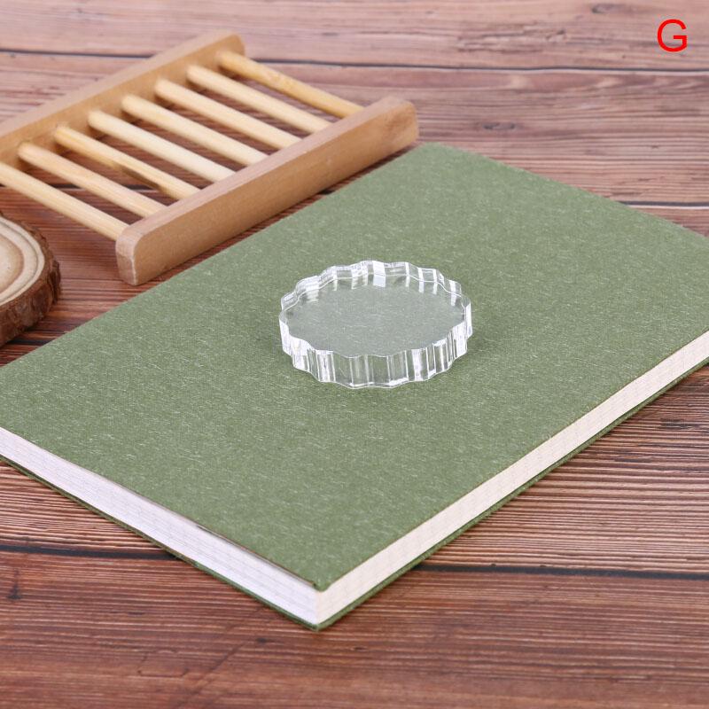 Acrylic Clear Handle Seal Stamp Block Diy Scrapbooking Album Stamps Craft Making