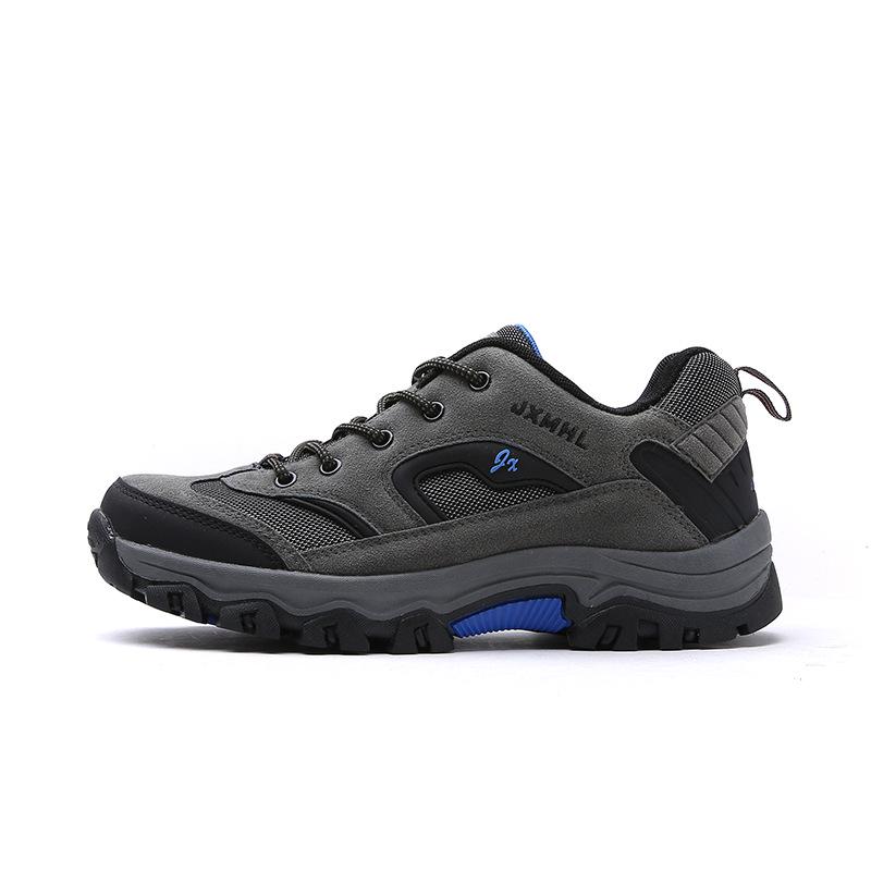 Outdoor shoes breathable men's shoes autumn green trend fashion warm low-top hiking shoes