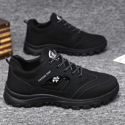 Outdoor Hiking Shoes Large Size Men's Shoes Summer Single Cotton Same Breathable Comfortable Labor Insurance Shoes Casual Sports Shoes