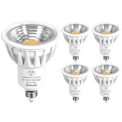 Aiwode E11 LED Bulb, 5.5W, 2700K Warm White, Equivalent To 50-60W Bulbs, LED Spotlight, CRI95, 550lm Brightness, Non-Dimmable, Wide 90° Angle, 100V