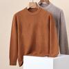Hengyuanxiang Herren 100% Reine Wolle Rundhals-Pullover