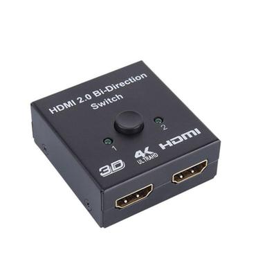 4K 60Hz Splitter HD 1x2/2x1 Switch Connector 2 In 1 Out Converter HD-Compatible HDMI Switcher For PS4 PS5 Xbox PC TV BOX Cable