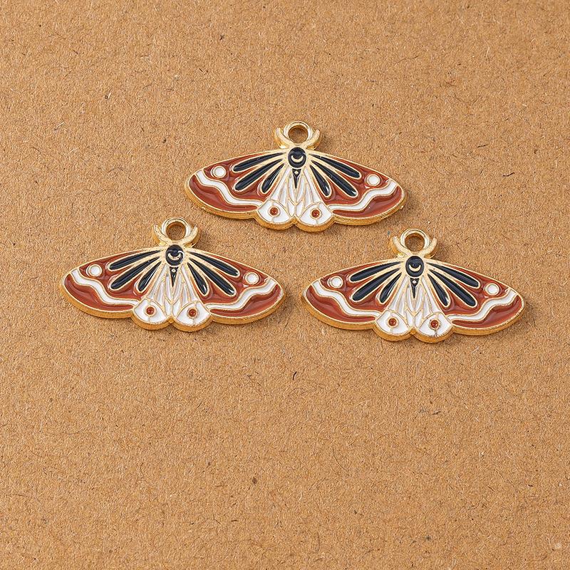 10pcs Cute Enamel Butterfly Charms Pendants for Jewelry Making Necklace Earrings Bracelet DIY Accessories Supplies