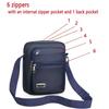 Four Or Six Layer Zipper Waterproof Single Shoulder Messenger Bag Business Bag Wallet