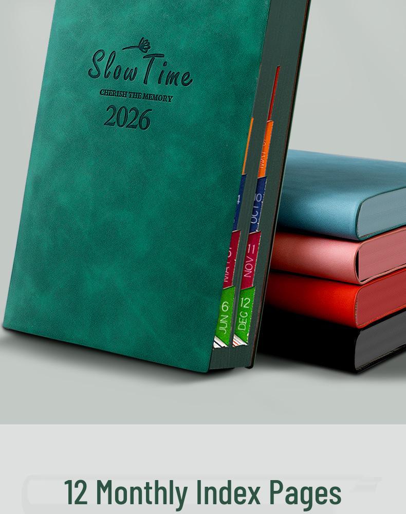 2026 Daily Planner: Efficient 365-Day Time Management Journal, Thick Notebook