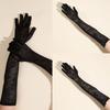 Evening Party Lace Gloves for Women Long Elbow Gloves Roleplay Costume Sexy Arm Gloves NightClub Sheer Gloves