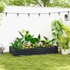 180 x 90cm Galvanised Steel Open Planter - 84H-211V00CG