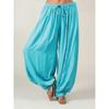 Nouveau Pantalon Lanternes Uni pour Femmes Été Ample Plissé Cordon de Serrage Décontracté Cheville Sport Pantalon Harlan