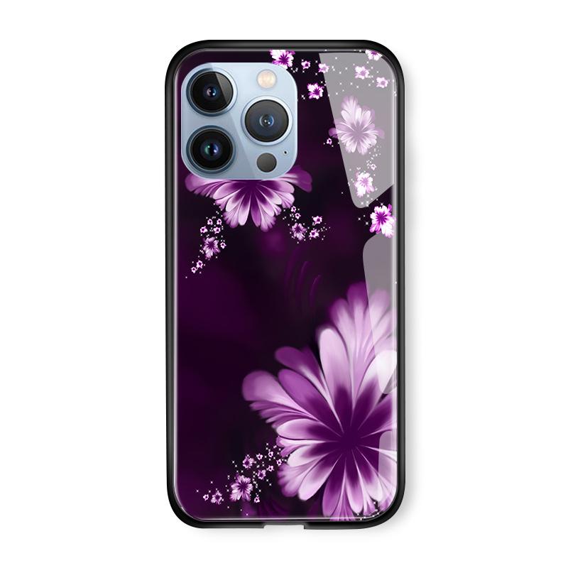 Tempered Glass Phone Case For iPhone 11 12 13 14 15 16 17 Redmi 10 12 14C Note10 Note14 Xiaomi 11Lite PocoC75 Soft Edge Shockproof Smooth Shell