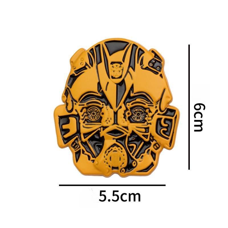 3D Car Emblem Autobots Cyborg Sticker Pure Metal Transformers Decal Optimus Prime/Bumblebee for Car Truck SUV Motorcycle Etc.