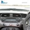 Real Soft Carbon Fiber Car trument Strip Sticker For Abarth 595 695 595C 695C 2012 2013 2014 2015 For Fiat 500 500C 2008-2015