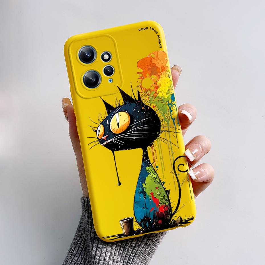 Case For Xiaomi Redmi Note 12 12S 4G 5G Patterned Full Protection Soft Silicone Stylish Cartoon Cover For Redmi Note 12 S Funda