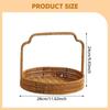Fruit Bread Basket Tabletop Rustic Vegetables Food with Handle Serving Tray for Restaurant Baking Kitchen Counter Camping Picnic