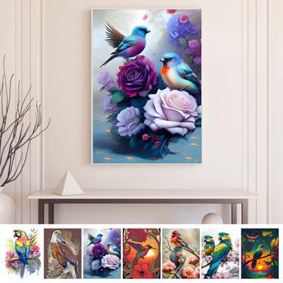Animal Rhinestone Painting Kit 5D DIY Relieve Stress Improve Concentration Rhinestone Drawing Home Decor