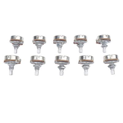10 Pcs Guitar Potentiometer 18mm Shaft 25K Ohm Bass Metric M8 Electric Bass Guitar Pots for Volume
