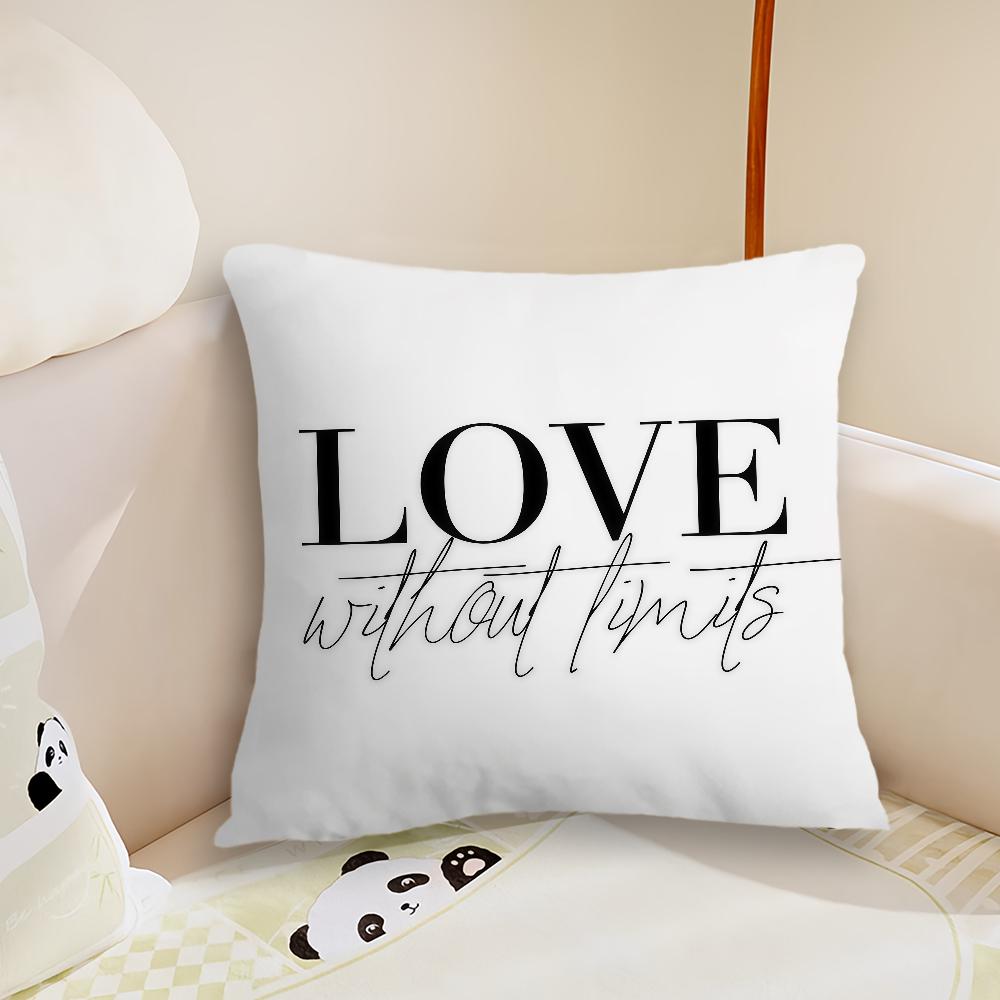 Flower Pattern love cushion cover Pillow Case Plush Fabric Soft Double Sided Print Sofa Cushion Cover Throw Pillow Covers
