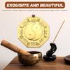 Copper Bagua Mirror with Eight Diagrams Design for Home Office Shop Decor Exorcism Craft Evil Spirits Ward Off Bad Luck Blessing