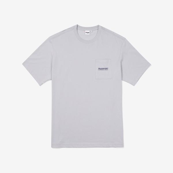Fila Unisex ComforT FiT InTernaTional PockeT T shirT Grey/95