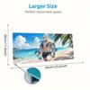 Beach Warrior Drink Large Size Mouse Pad Large Gaming Table Cushion Nonslip Laptop Tablet Big Mousepad Xxl Mat Mini Pc Playmat With Lock Edge