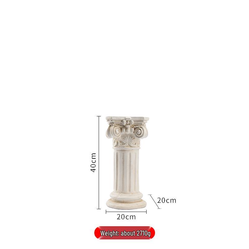 Europäischer Römischer Säulen Blumentopf: Retro Garten Hochzeitsdekoration Ornament