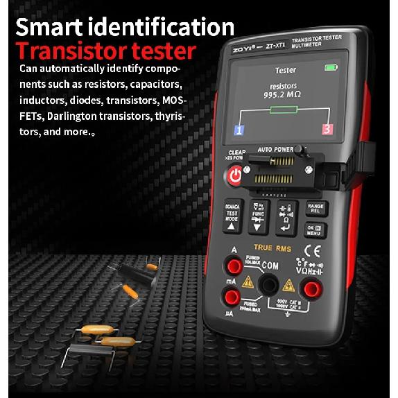 ZOYI XR1 2-in-1 Intelligent Transistor Tester Digital Multimeter Electronic Repair Tool for Tech Enthusiasts