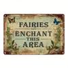 Metal Wall Art Sign Hanging Decor 20x30cm
