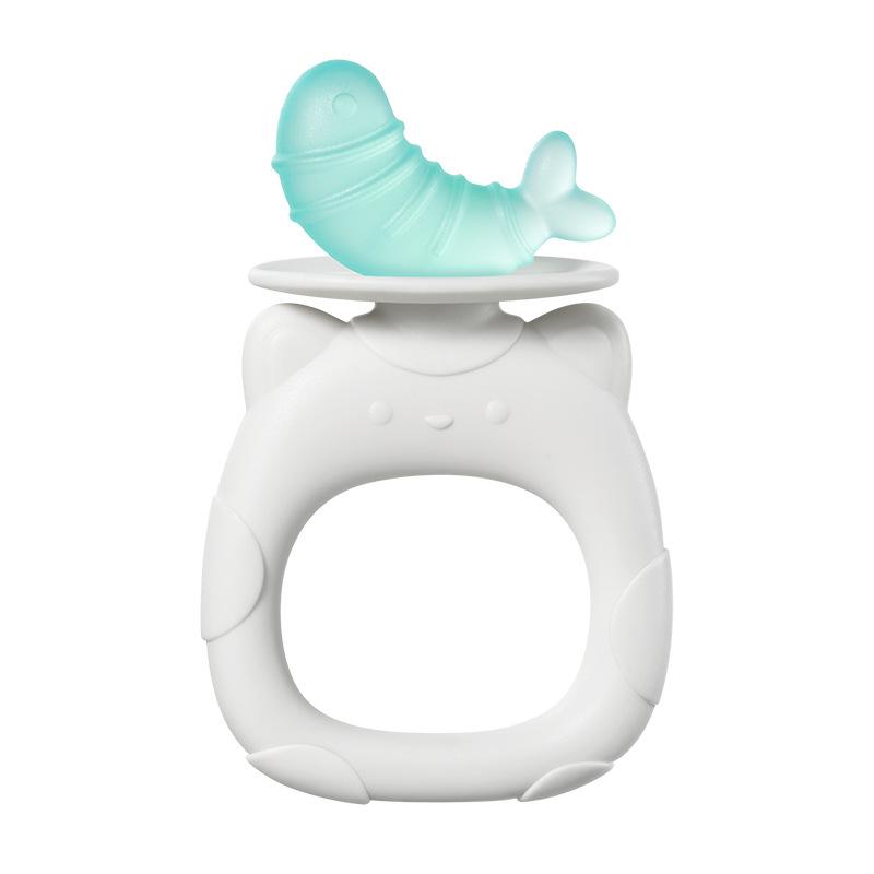 Baby Silicone Baby Can Boil Toothpaste Bite Toy Teething Period Anti-eating Hand Molar Stick Anti-chain
