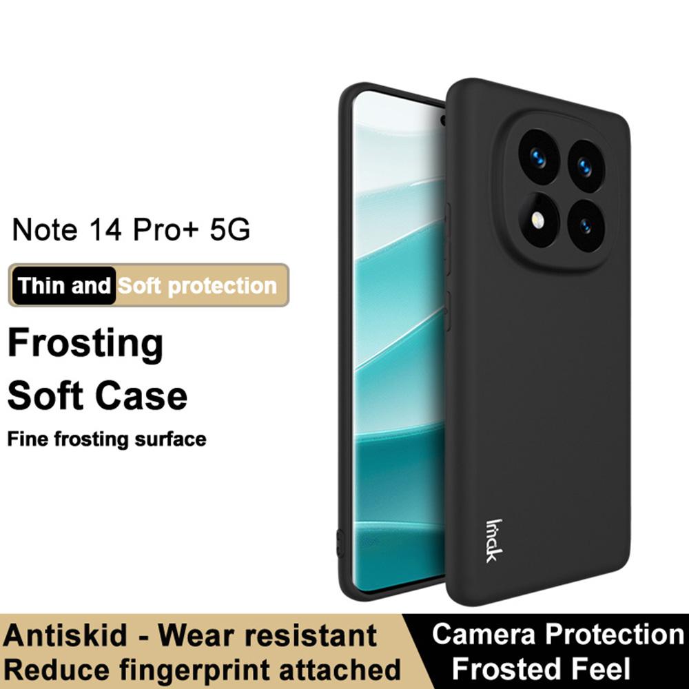 

For Xiaomi Redmi Note 14 Pro+ 5G Case Matte Anti-Fingerprint Soft TPU Cover Style A