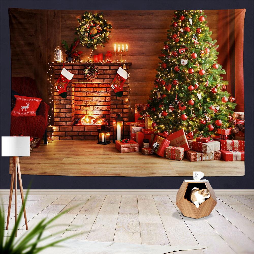 

Трансграничная рождественская висящая ткань на стене звездное небо фон ткань с принтом гобелен 100x75cm