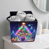 A Glowing Little House 5D Diamond Painting Storage Basket Full Round Drill Mosaic Diamond Embroidery Cross Stitch Kits Home Decor Home Decor