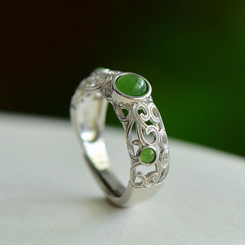 

Xiangxu Ретро Хэтянь Филигранное Серебряное Открытое Кольцо для Женщин