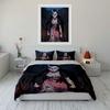 Demon Girl Anime Bedding Set Bedding set (1 duvet cover, 2 pillowcases, duvet not included)