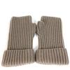 Hermes Serie Logo Philippa Fingerless Gloves Cashmere / Mohair Gray Based